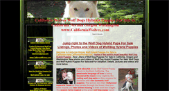 Desktop Screenshot of californiawolves.com