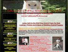 Tablet Screenshot of californiawolves.com